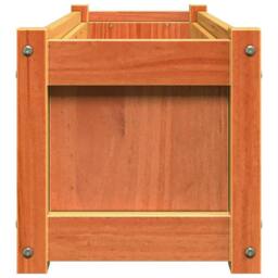 Berkfield Home Beautiful Garden Planter Wax Brown 90x31x31 cm Solid Wood Pine - Size: 90 x 31 x 31 cm - thumbnail 6
