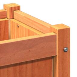 Berkfield Home Beautiful Garden Planter Wax Brown 90x31x31 cm Solid Wood Pine - Size: 90 x 31 x 31 cm - thumbnail 9
