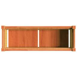 Berkfield Home Beautiful Garden Planter Wax Brown 90x31x31 cm Solid Wood Pine - Size: 90 x 31 x 31 cm - thumbnail 8