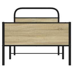 Berkfield Home Bed Frame without Mattress 80x200 cm Sonoma Oak Engineered Wood in Brown - thumbnail 5