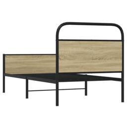 Berkfield Home Bed Frame without Mattress 80x200 cm Sonoma Oak Engineered Wood in Brown - thumbnail 7