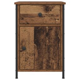 Berkfield Home Bedside Cabinets 2 pcs Old Wood 40x42x60 cm Engineered Wood in Brown - Size: 40 x 42 x 60 cm - thumbnail 7
