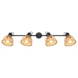 Netlighting Wenna Ceiling Spotlight Bar Matt Black 4x E27 - thumbnail 3
