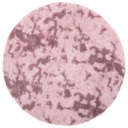 Berkfield Home Shaggy Rug High Pile NAVARRA Dusty Pink 100x100 cm Polyester - Size: Medium - thumbnail 2