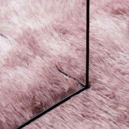 Berkfield Home Shaggy Rug High Pile NAVARRA Dusty Pink 100x100 cm Polyester - Size: Medium - thumbnail 7