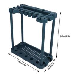 VOGREX Garden Tool Storage Trolley Organiser for Garage & Garden in Green - thumbnail 6