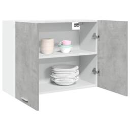 Berkfield Home Hanging Cabinet Lyon Concrete Grey 80x31x60 cm Engineered Wood - Size: 80 x 31 x 60 cm - thumbnail 2