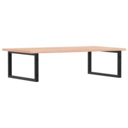 Berkfield Home Basin Shelf Wall Mounted Steel & Solid Wood Oak in Brown - thumbnail 6