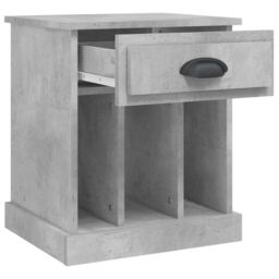 Berkfield Home Bedside Cabinet Concrete Grey 43x36x50 cm - Size: 43 x 36 x 50 cm - thumbnail 6