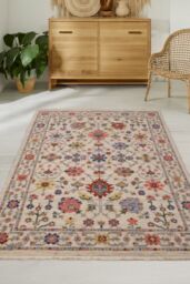 The Rug Shop UK Multi Traditional Easy to clean Machine Made Floral Area Rug - Size: 240 cm x 340 cm - thumbnail 1