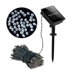 Lovii 50 LED Solar String Lights Outdoor Garden Waterproof Fairy Lights in Cool White - thumbnail 1