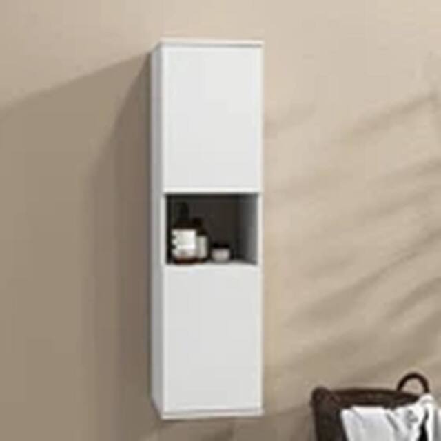 Kelvenix Bathroom Storage Cabinet Wall Mounted Cabinet in White - image 1