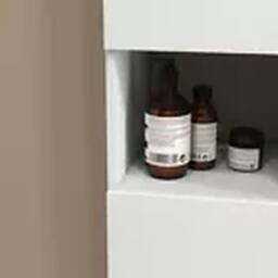 Kelvenix Bathroom Storage Cabinet Wall Mounted Cabinet in White - thumbnail 3