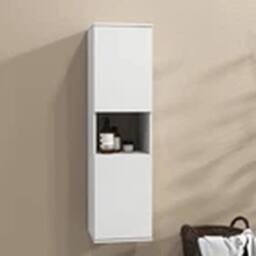 Kelvenix Bathroom Storage Cabinet Wall Mounted Cabinet in White - thumbnail 1