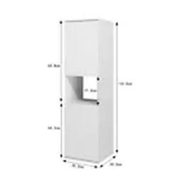 Kelvenix Bathroom Storage Cabinet Wall Mounted Cabinet in White - thumbnail 2