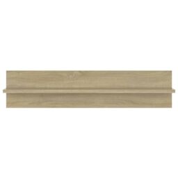 Berkfield Home Wall Shelf 2 pcs Sonoma Oak 80x11.5x18 cm Engineered Wood in Brown - thumbnail 4