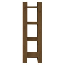 Berkfield Home Book Cabinet/Room Divider Honey Brown 41x35x125 cm Solid Wood - Size: 41 x 35 x 125 cm - thumbnail 3
