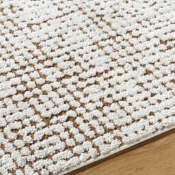 Livabliss Our Pnw Home-Cascade Ivory Brown Modern High Pile Living Dining Rug in White - Size: 80 cm x 220 cm - thumbnail 7