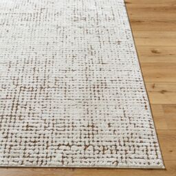 Livabliss Our Pnw Home-Cascade Ivory Brown Modern High Pile Living Dining Rug in White - Size: 80 cm x 220 cm - thumbnail 5