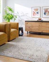 Livabliss Our Pnw Home-Cascade Ivory Brown Modern High Pile Living Dining Rug in White - Size: 80 cm x 220 cm - thumbnail 8