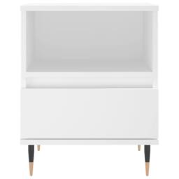 Berkfield Home Modern Bedside Cabinets 2 pcs White 40x35x50 cm Engineered Wood - Size: 40 x 35 x 50 cm - thumbnail 7