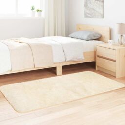 Berkfield Home Shaggy Rug High Pile NAVARRA Cream 80x150 cm Polyester - Size: Medium - thumbnail 3