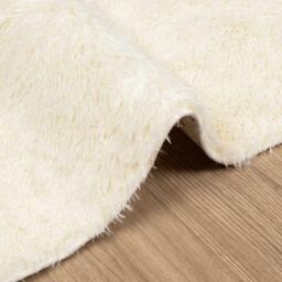 Berkfield Home Shaggy Rug High Pile NAVARRA Cream 80x150 cm Polyester - Size: Medium - thumbnail 5