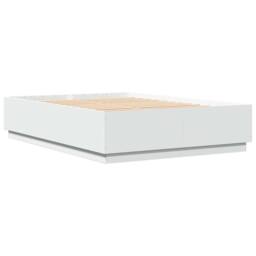 Berkfield Home Modern Bed Frame without Mattress White 150x200 cm King Size - thumbnail 1