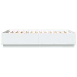 Berkfield Home Modern Bed Frame without Mattress White 150x200 cm King Size - thumbnail 5