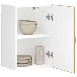 Berkfield Home Kitchen Wall Cabinet Kalmar Artisan Oak Engineered Wood in Brown - thumbnail 1