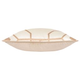 Furn Bee Deco Geometric Piped Cushion in Gold - Size: 43 cm x 43 cm - thumbnail 3