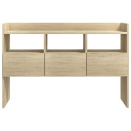 Berkfield Home Sideboard Sonoma Oak 105x30x70 cm Engineered Wood in Brown - Size: 105 x 30 x 70 cm - thumbnail 6