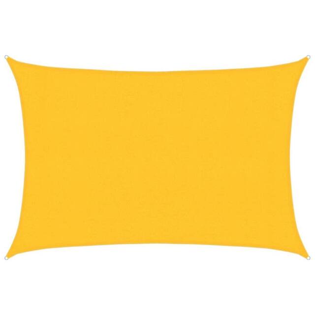 Berkfield Home Sunshade Sail 160 g/m¬≤ Yellow 3x5 m HDPE