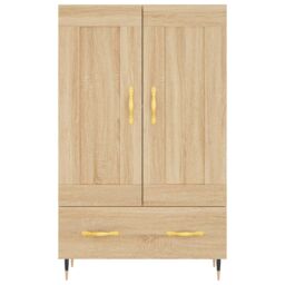 Berkfield Home Highboard Sonoma Oak 69.5x31x115 cm Engineered Wood in Brown - thumbnail 5