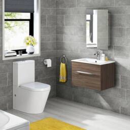 SPETLEK Bathroom Mirror Cabinet Wall Hung Mount Sliding in Silver - thumbnail 2