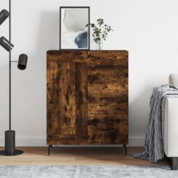 Berkfield Home Sideboard Smoked Oak 69.5x34x90 cm Engineered Wood in Brown - thumbnail 1