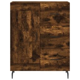 Berkfield Home Sideboard Smoked Oak 69.5x34x90 cm Engineered Wood in Brown - thumbnail 5