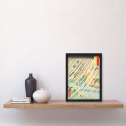 Artery8 Yamabushi Valley Mimasaka Province Utagawa Hiroshige Japan Woodblock Artwork Framed Wall Art Print A4 in Black - thumbnail 2