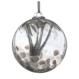 Sienna Glass 10cm Spirit Ball Pastel Silver - thumbnail 2
