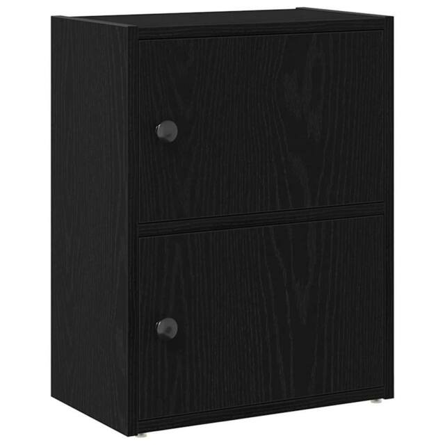 Berkfield Home Bookcase Black Oak 40x24x52 cm Engineered Wood - Size: 40 x 24 x 52 cm - image 1