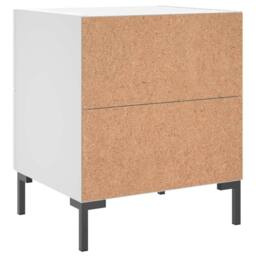 Berkfield Home Modern Bedside Cabinets 2 pcs White 40x35x47.5 cm Engineered Wood - thumbnail 9