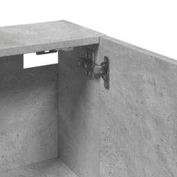 Berkfield Home Wall-mounted Bathroom Cabinet Concrete Grey 32x20x67 cm - Size: 32 x 20 x 67 cm - thumbnail 8