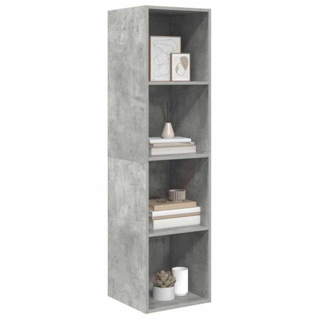 Berkfield Home Wall-mounted TV Cabinet Concrete Grey 37x37x142.5 cm Engineered Wood - image 1