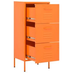 Berkfield Home Storage Cabinet Orange 42.5x35x101.5 cm Steel - thumbnail 6