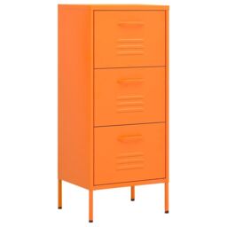 Berkfield Home Storage Cabinet Orange 42.5x35x101.5 cm Steel - thumbnail 2