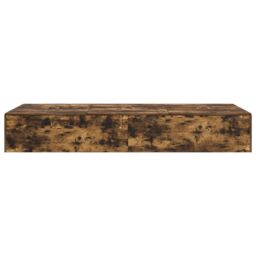 Berkfield Home Storage Bed Frame Smoked Oak 100x200 cm in Brown - thumbnail 7
