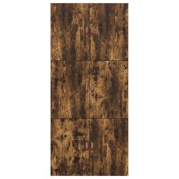 Berkfield Home Storage Bed Frame Smoked Oak 100x200 cm in Brown - thumbnail 9
