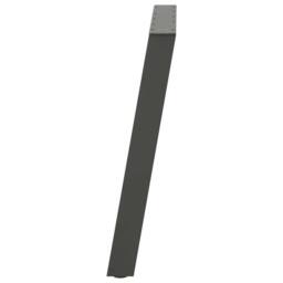 Berkfield Home vidXL Dining Table Legs U-Shaped 2 pcs Anthracite 100x(72-73) cm Steel in Charcoal - thumbnail 6