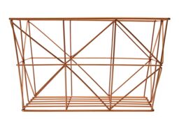 Orsina Stylish Copper Finish Tapered Wire Basket, Functional Wireframe Basket For Kitchen, High Quality Basket in Gold - thumbnail 3