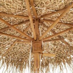 Berkfield Home Tiki Umbrella with Banana Leaf Canopy 180 cm Bamboo - thumbnail 7